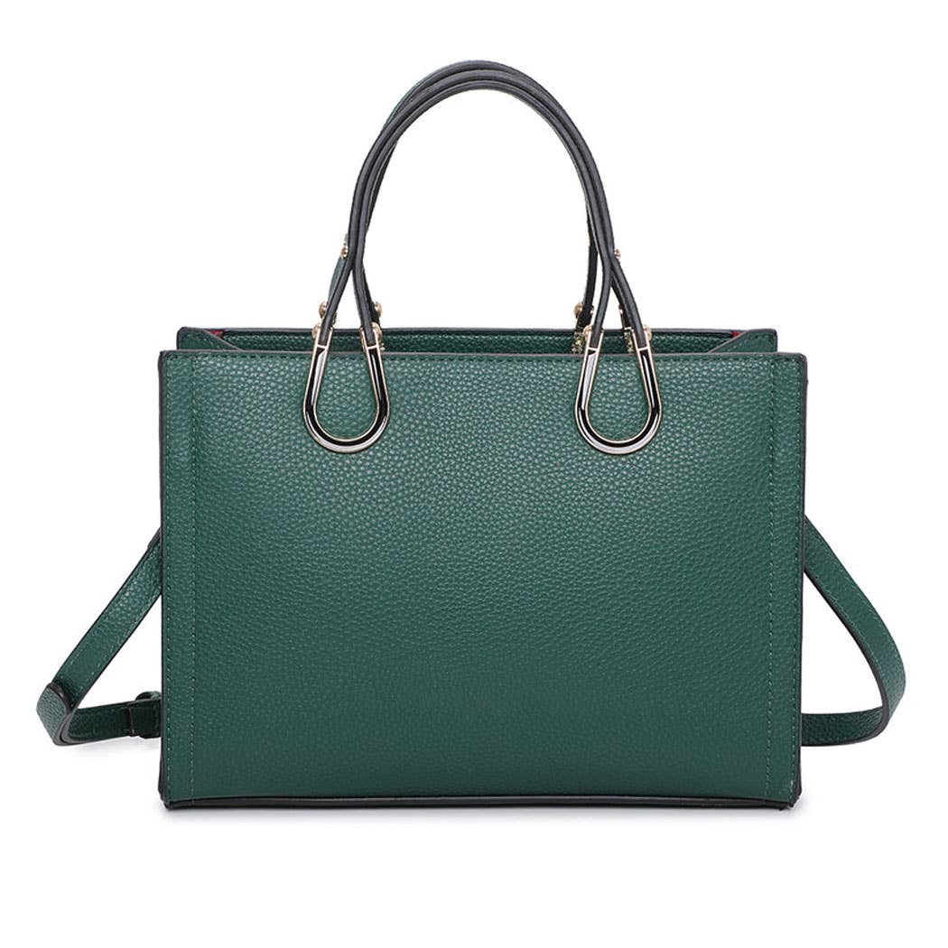 Structured Top Handle Handbag