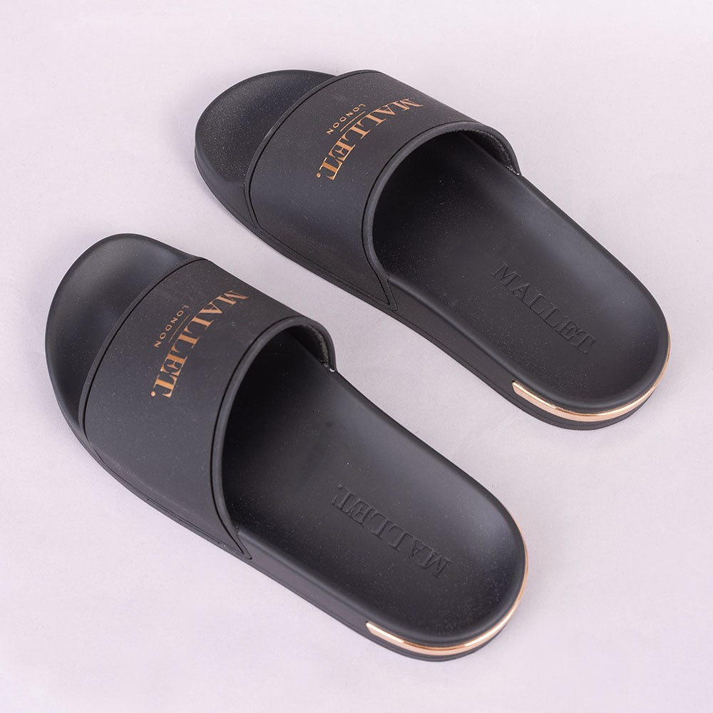 Mallet Womens Black Slides