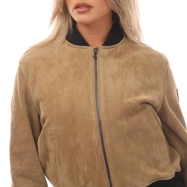 Women's Belstaff Centenary Bomber Jacket in Khaki
