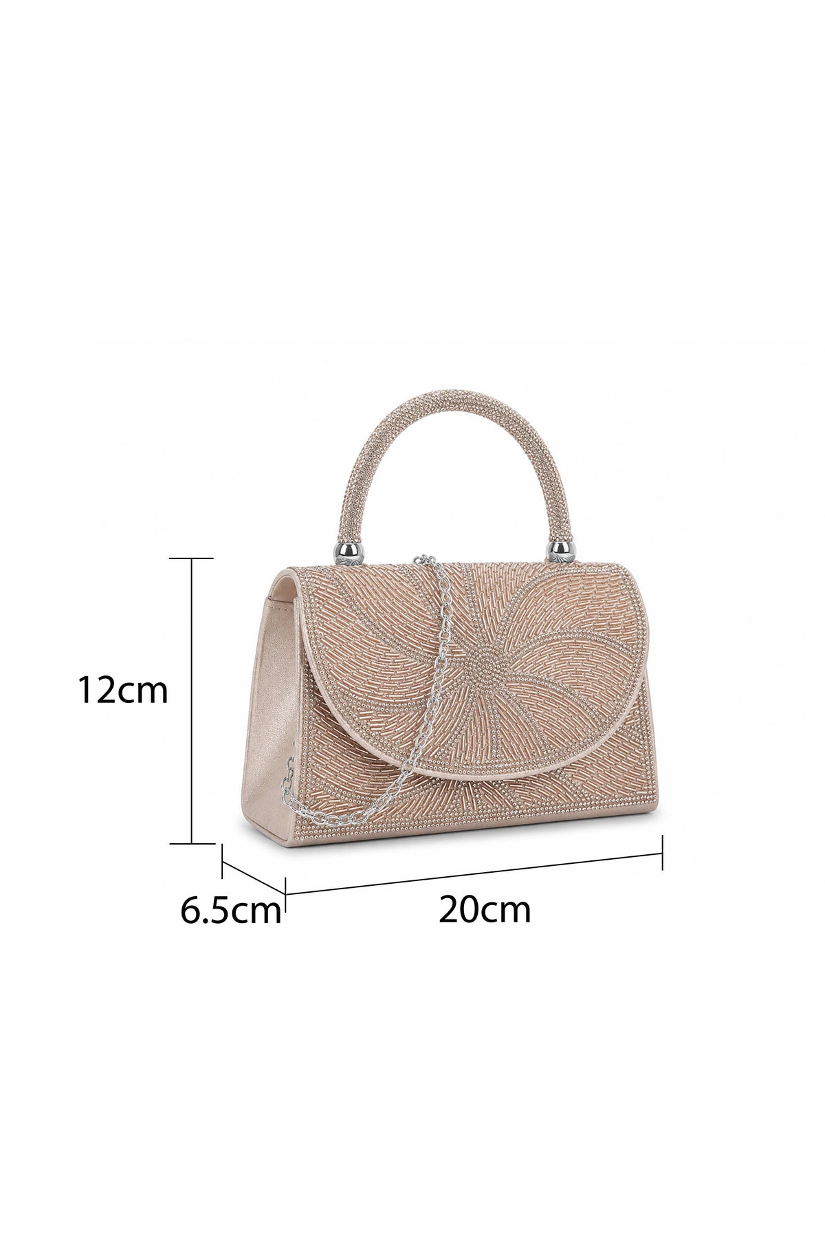 Crystal Bloom Beaded Evening Bag