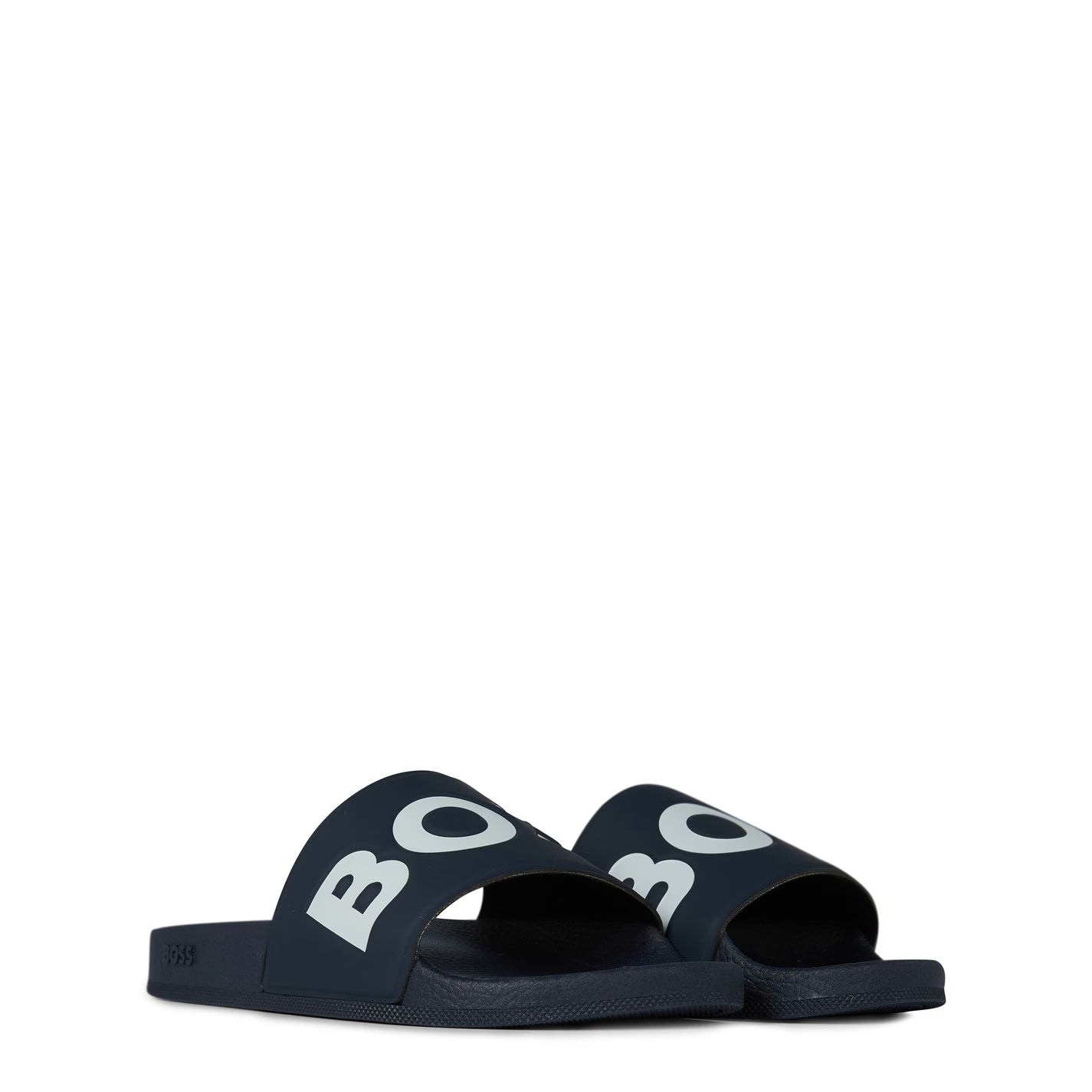 Italian-made slides with large logo detail