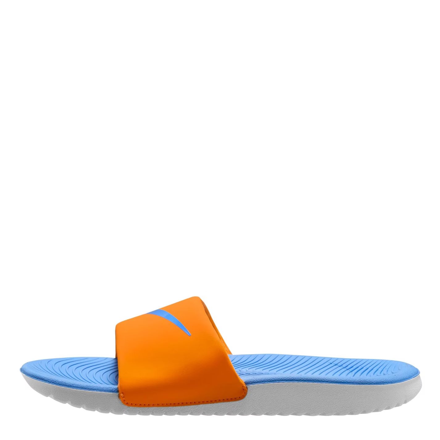 Nike Orange Blue Junior/Youth Kawa Sliders