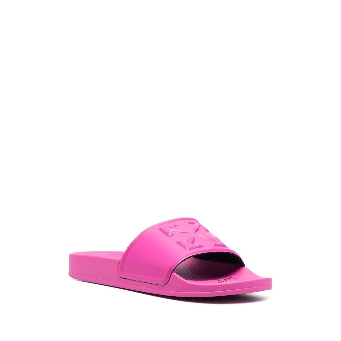 OFF-WHITE WOMEN Arrow Logo Sliders Pink