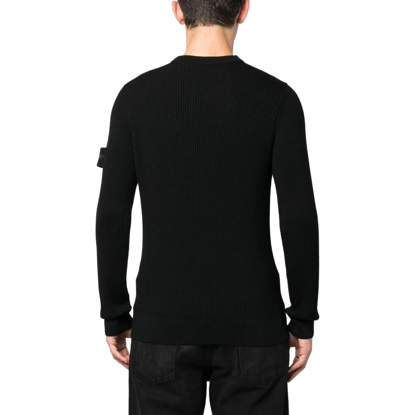 STONE ISLAND Knitted Sweater 'Black' 7915553C2-A0029