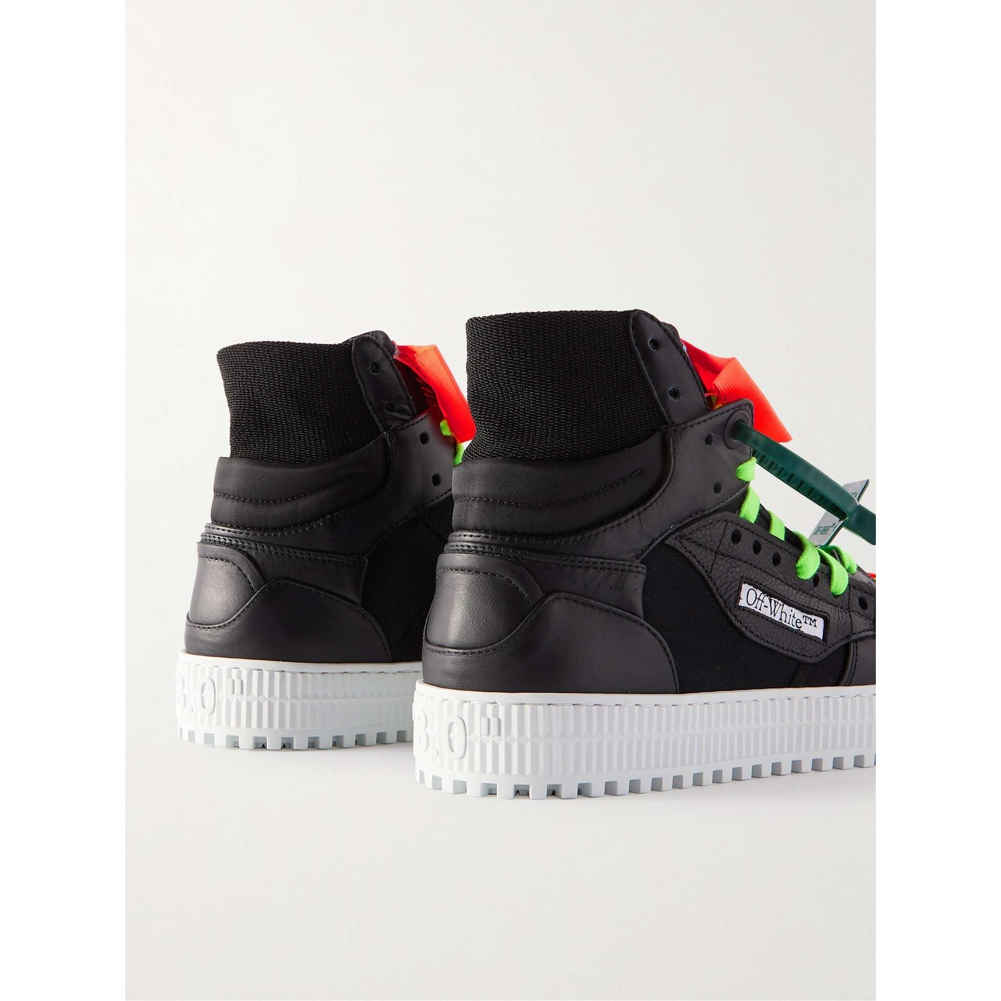 3.0 Off Court Supreme Suede, Leather and Shell High-Top Sneakers