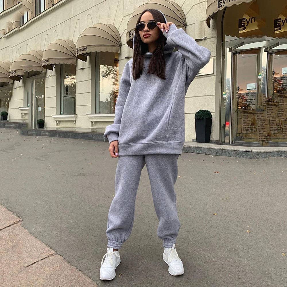Cosy Fleece Hoodie & Jogger Set