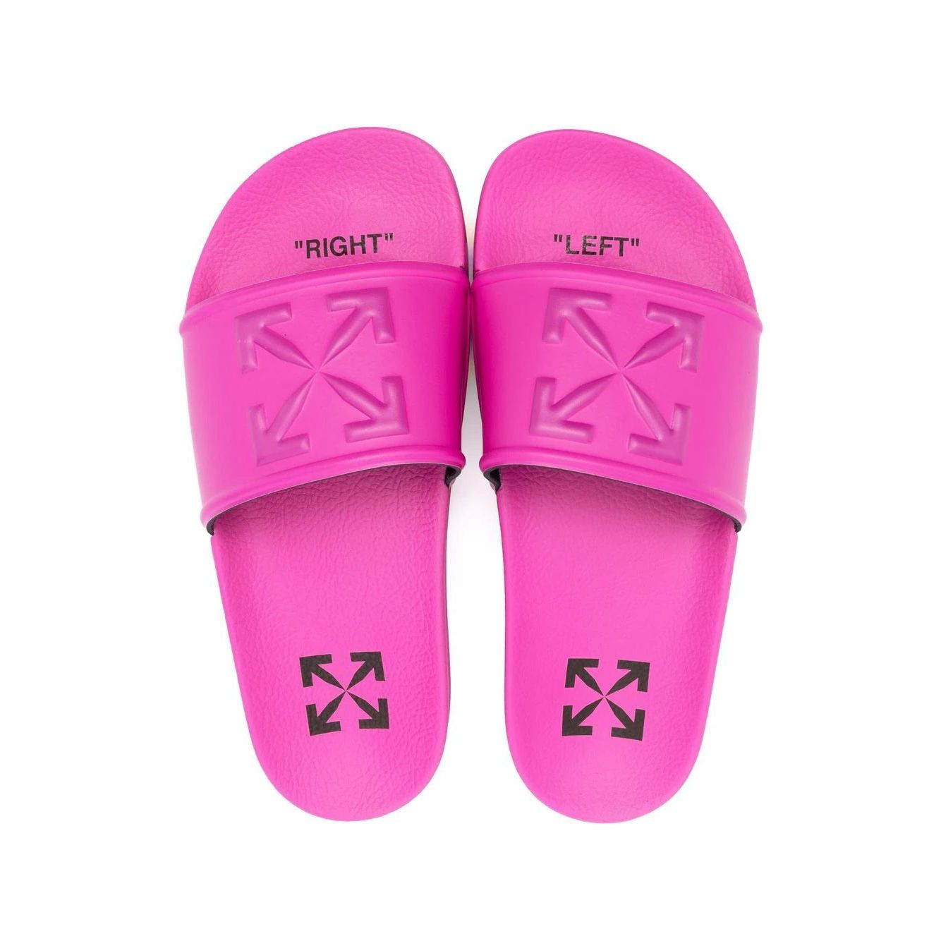 OFF-WHITE WOMEN Arrow Logo Sliders Pink