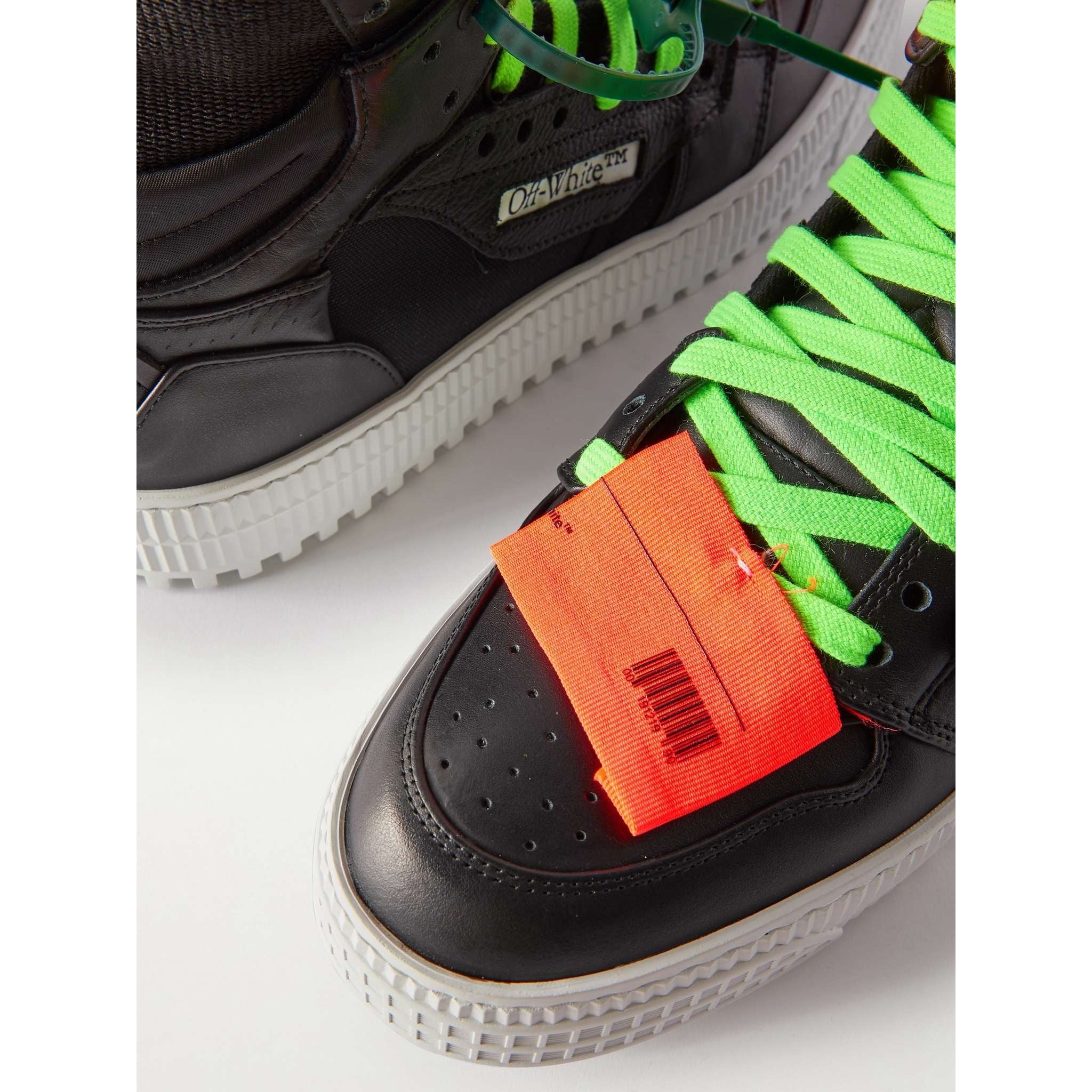 3.0 Off Court Supreme Suede, Leather and Shell High-Top Sneakers