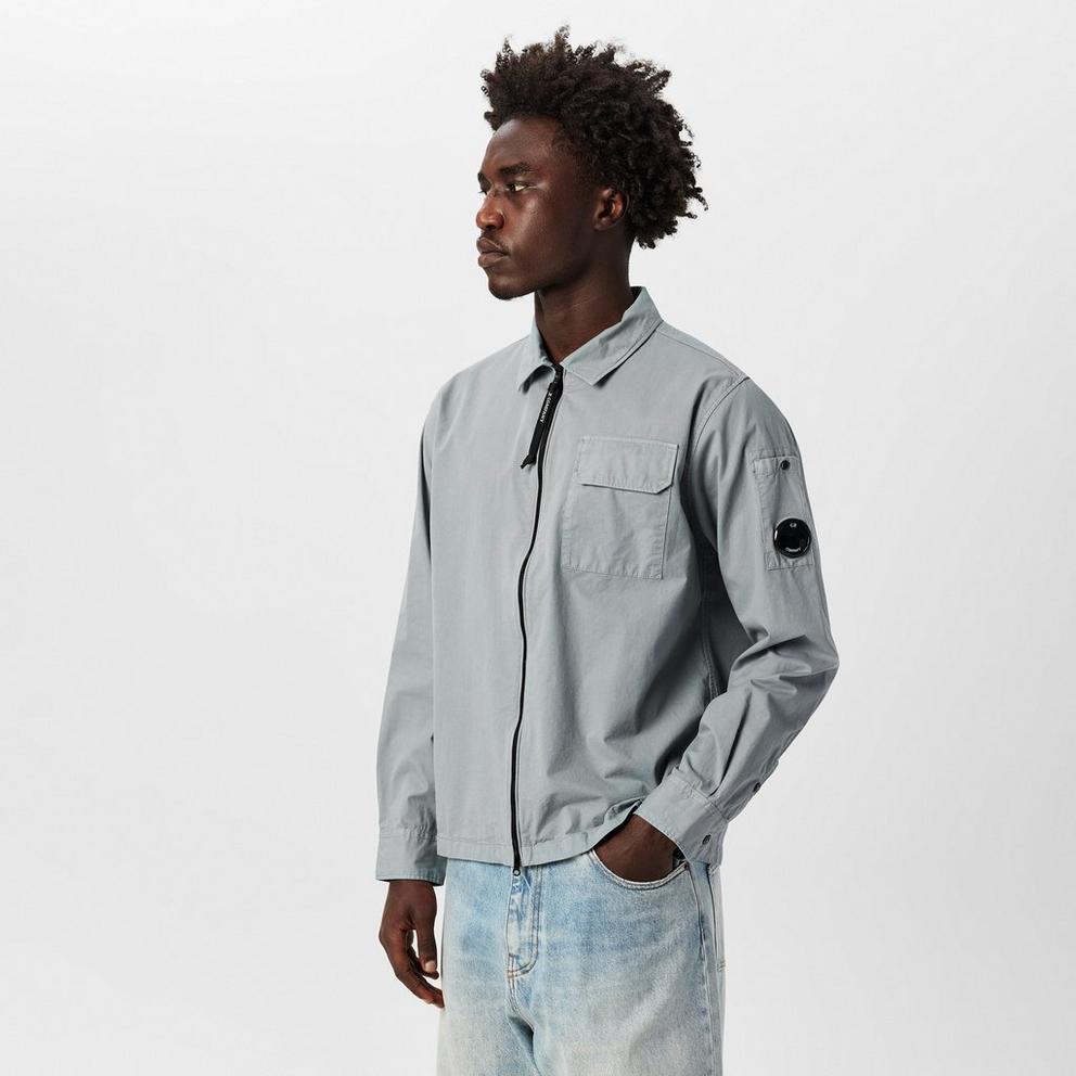 Mens Gabardine Lens Overshirt