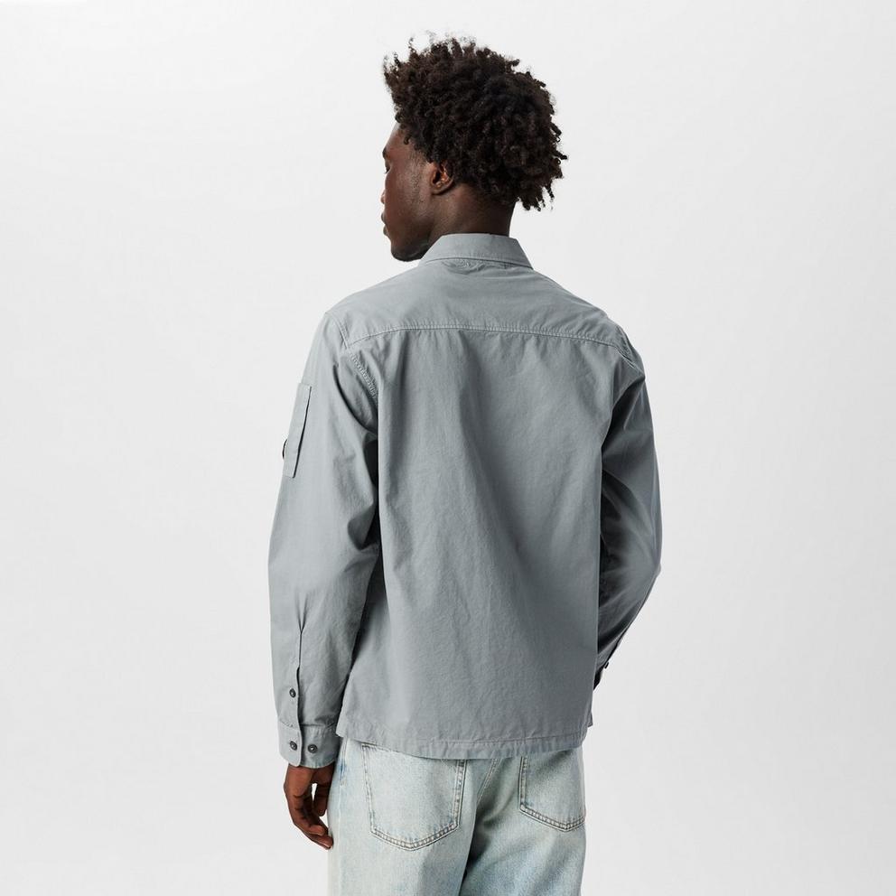Mens Gabardine Lens Overshirt