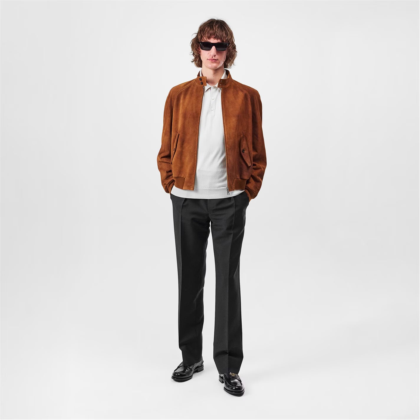 Suede Bomber Jacket