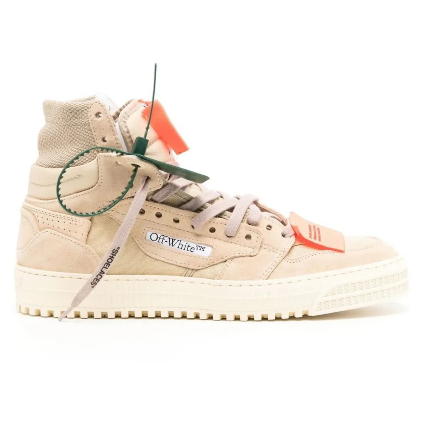 OFF-WHITE 3.0 Off Court High-Top Sneakers Sand Suede