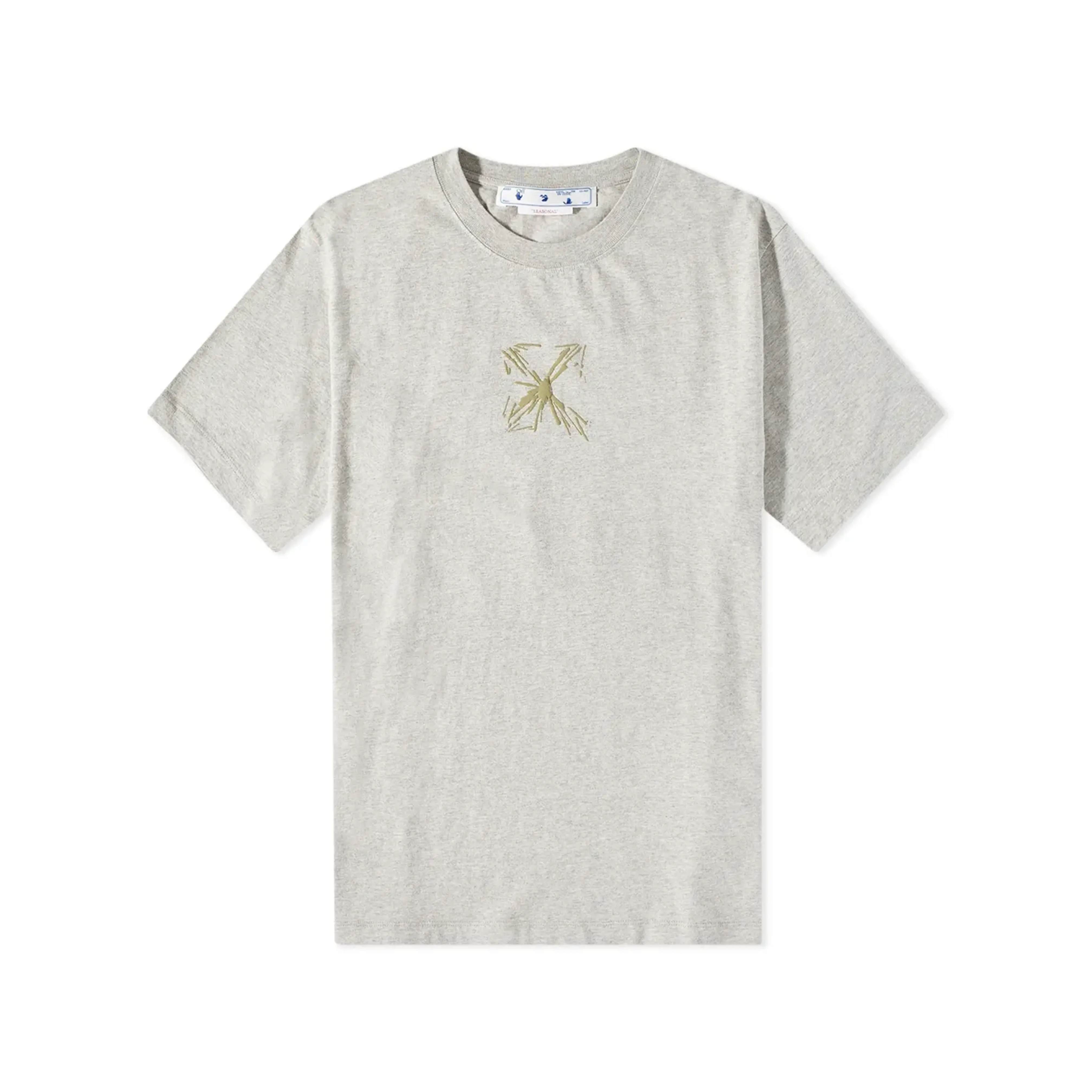 OFF-WHITE SPLASH ARROW OVERSIZED TEE GREY
