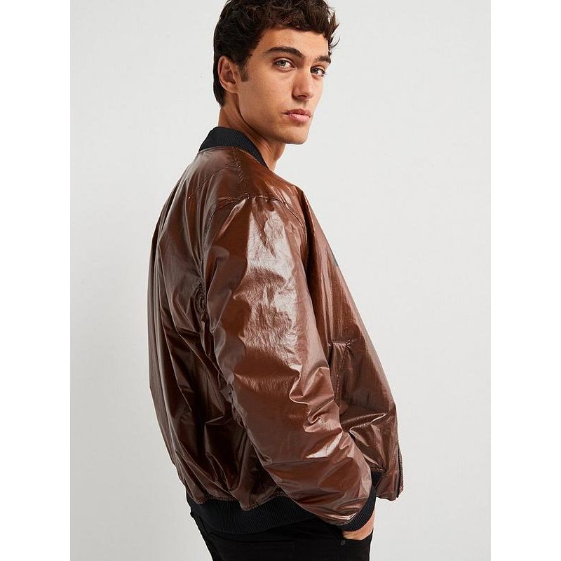 HUGO Byler2431 Heat Sensitive Colour Change Bomber Jacket - Brown/orange