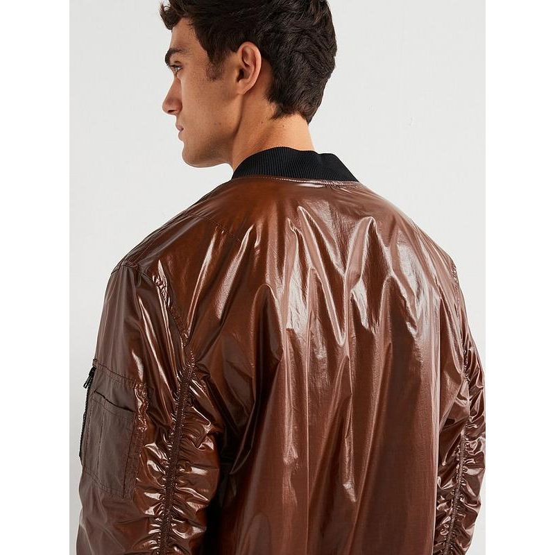 HUGO Byler2431 Heat Sensitive Colour Change Bomber Jacket - Brown/orange
