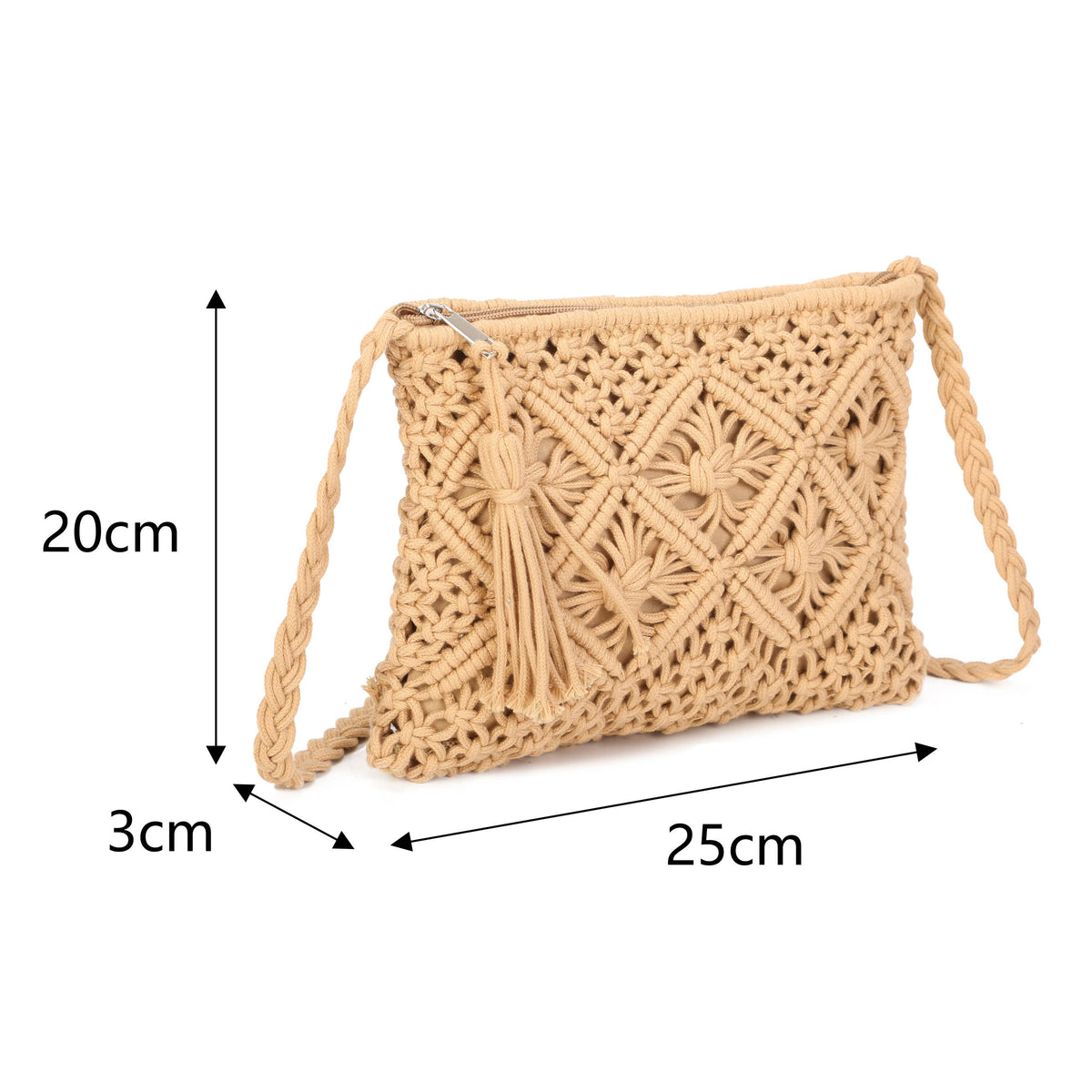 Crochet Knit Crossbody Bag