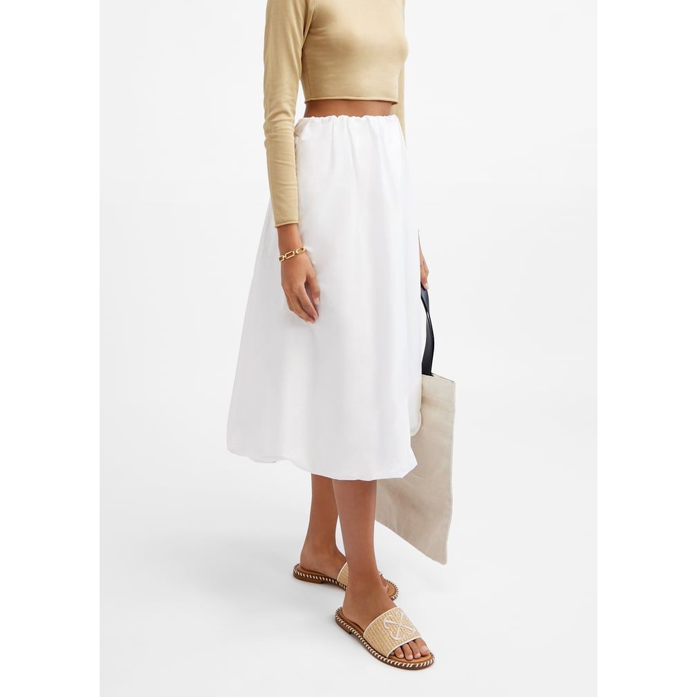 Twist Raffia Arrow slide sandals