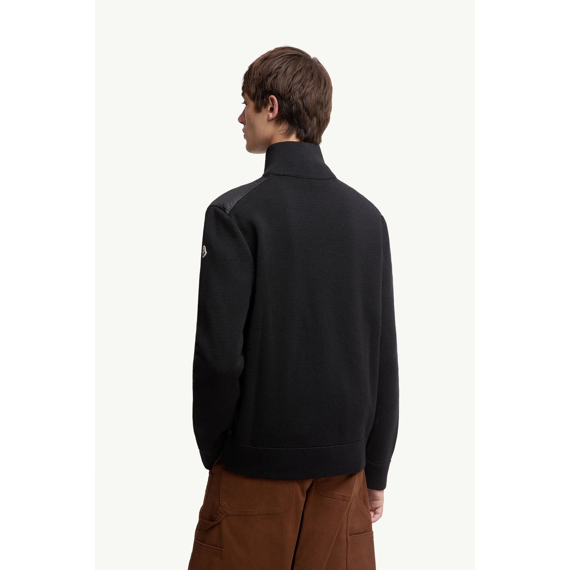 Padded Zip-Up Cardigan