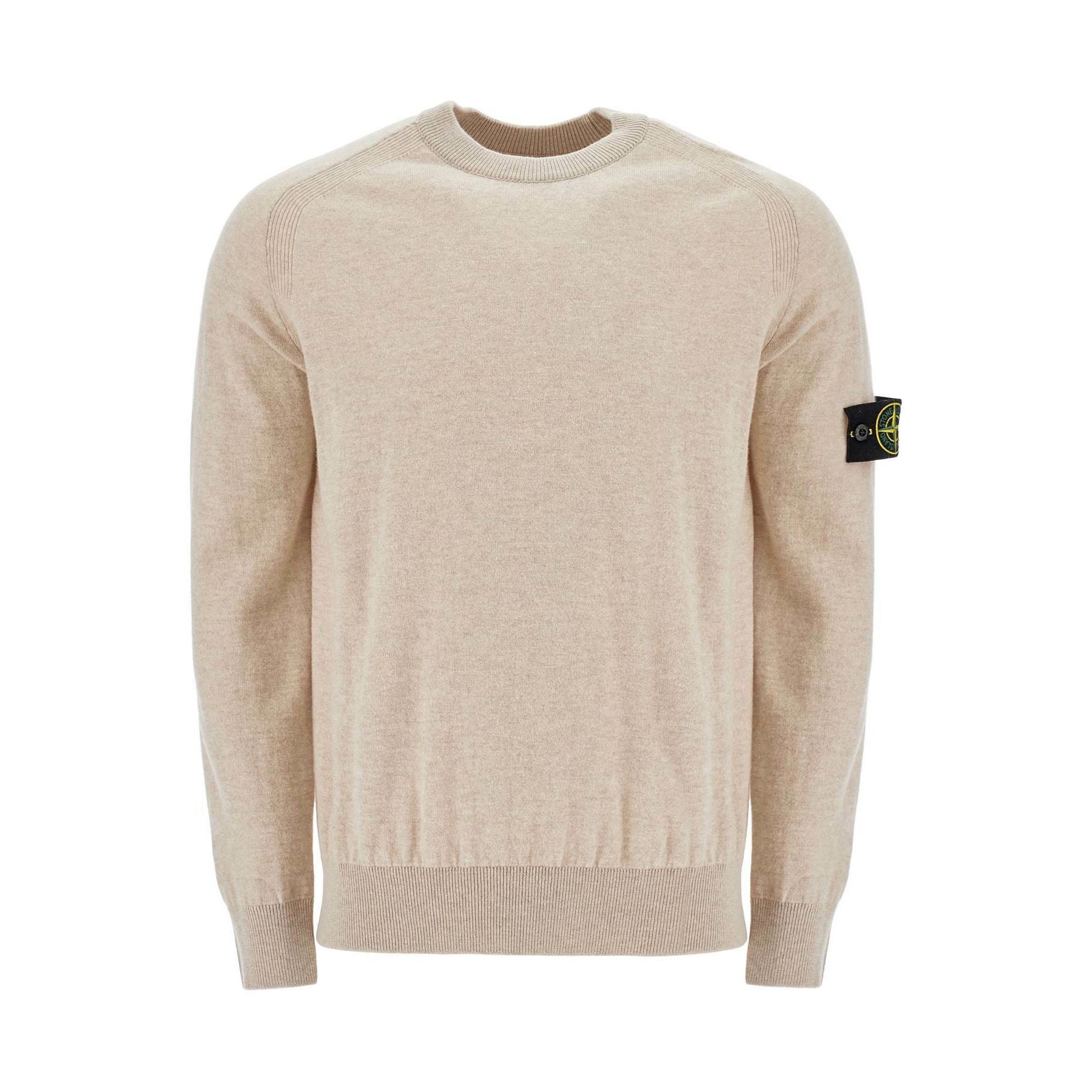 STONE ISLAND rws wool raglan pullover Beige