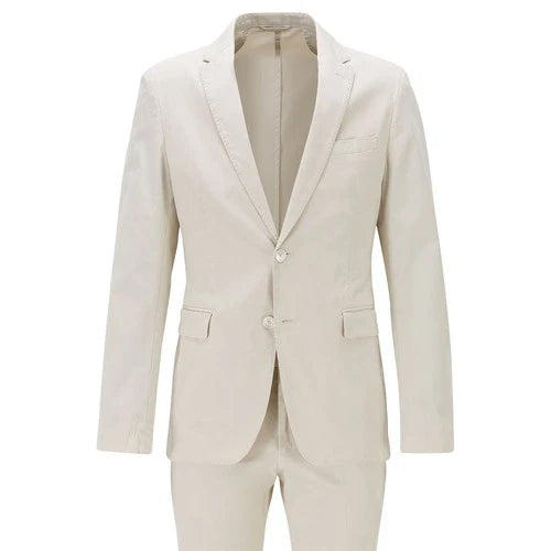 Men's Hugo Boss Hanry2/Barlow1-D Suit in Cream