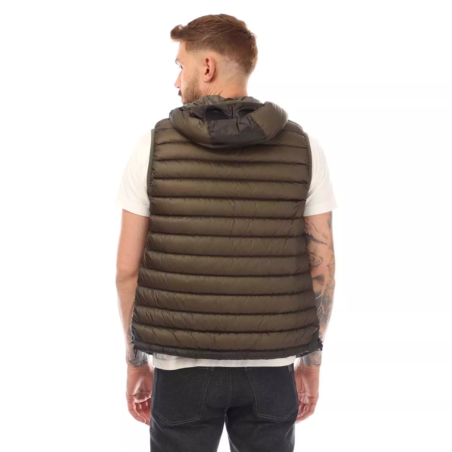 C.P. Company Shell Gilet Green