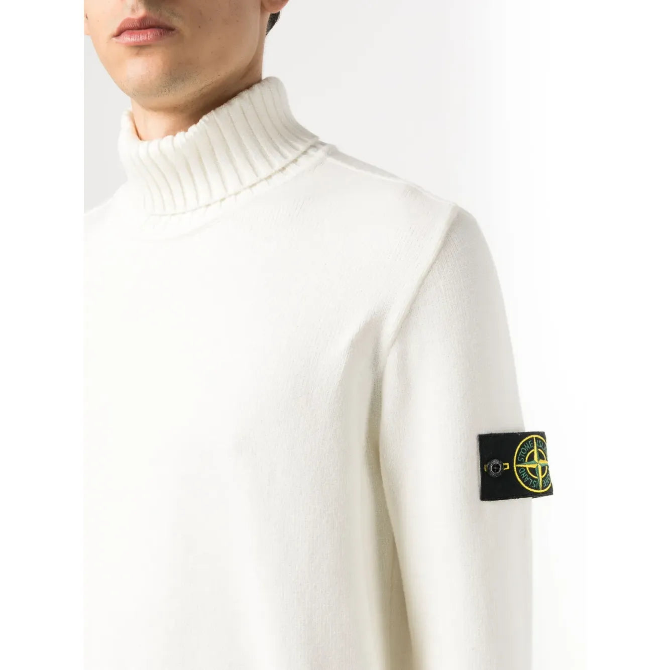 Stone Island Compass Motive Roll-Neck Jumper