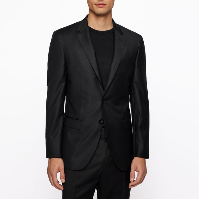 Men's Boss T-Harvers4 Blazer Jacket in Black