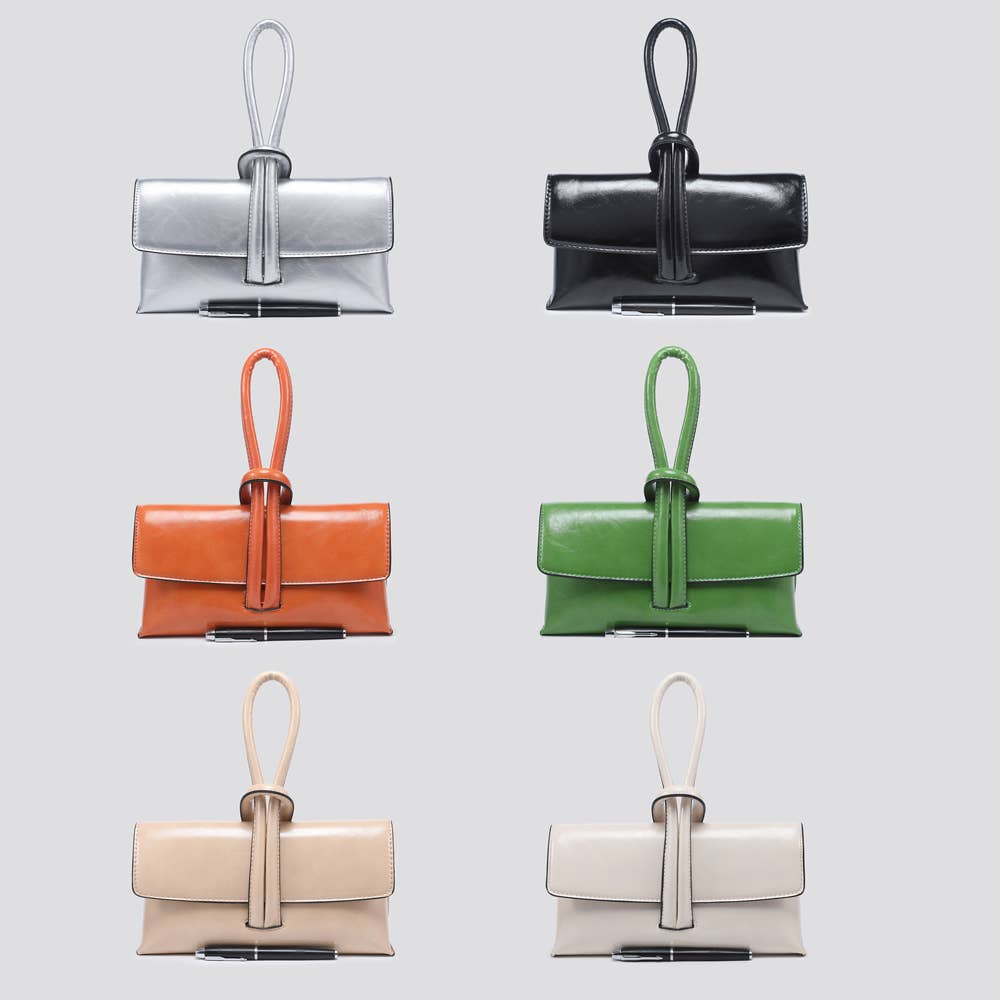 Soft Knot Vegan Leather Handbag