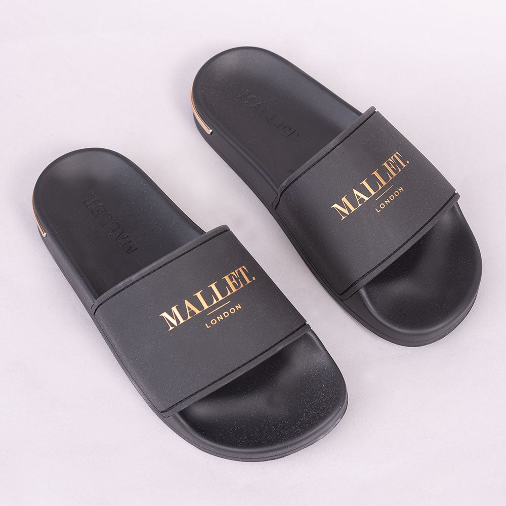 Mallet Womens Black Slides
