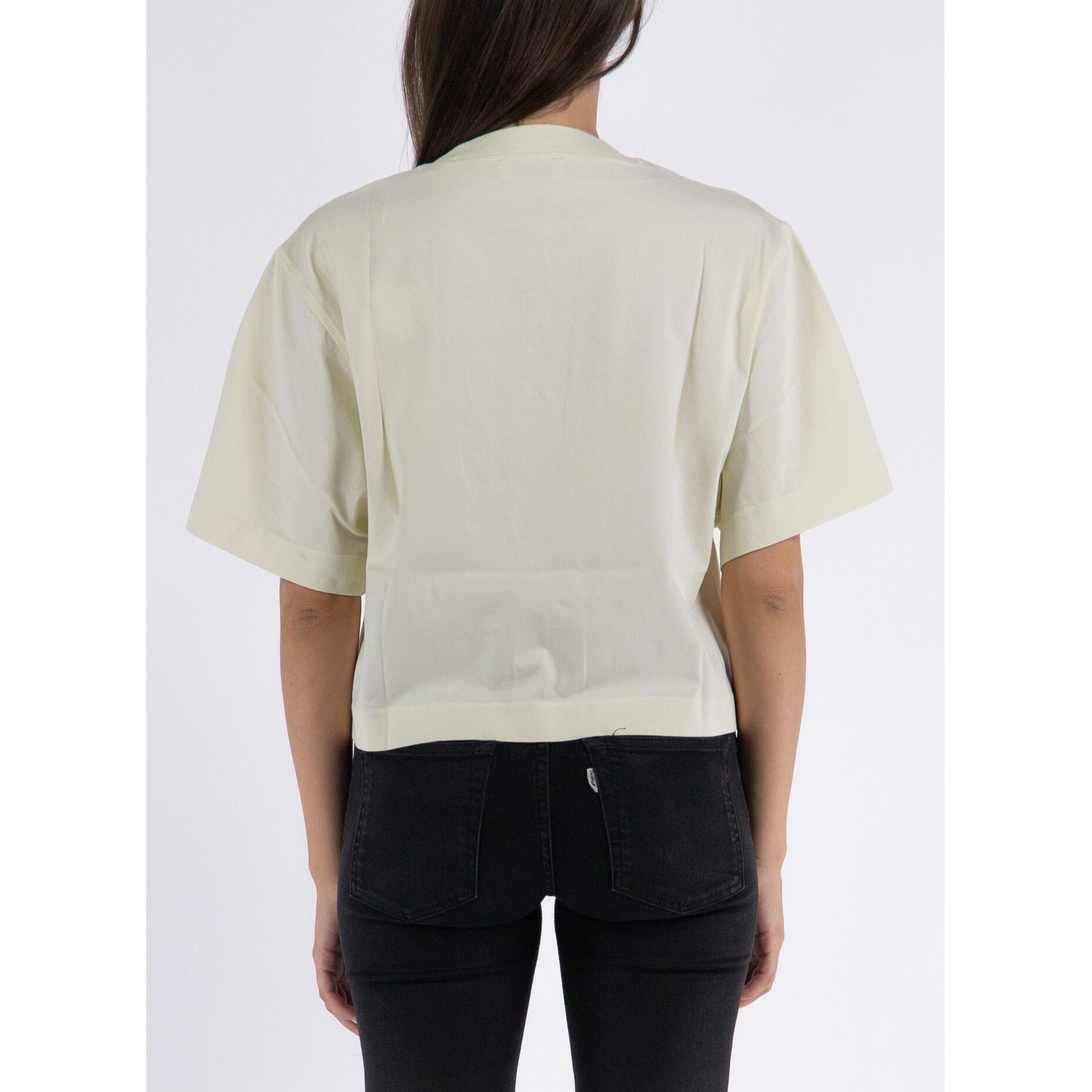 T-SHIRT SMALL ARROW PEARLS CROP