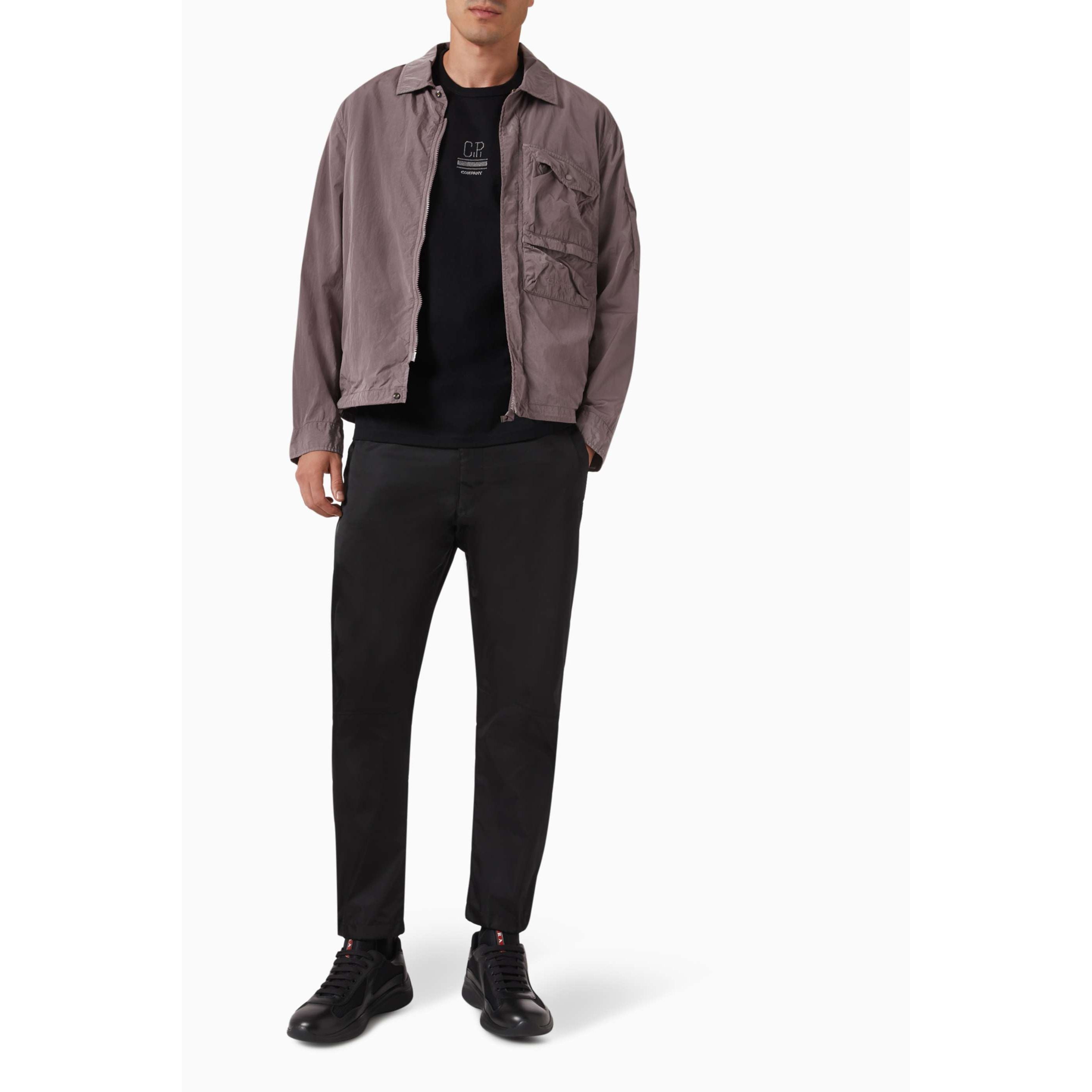 Lens Overshirt in Chrome-R