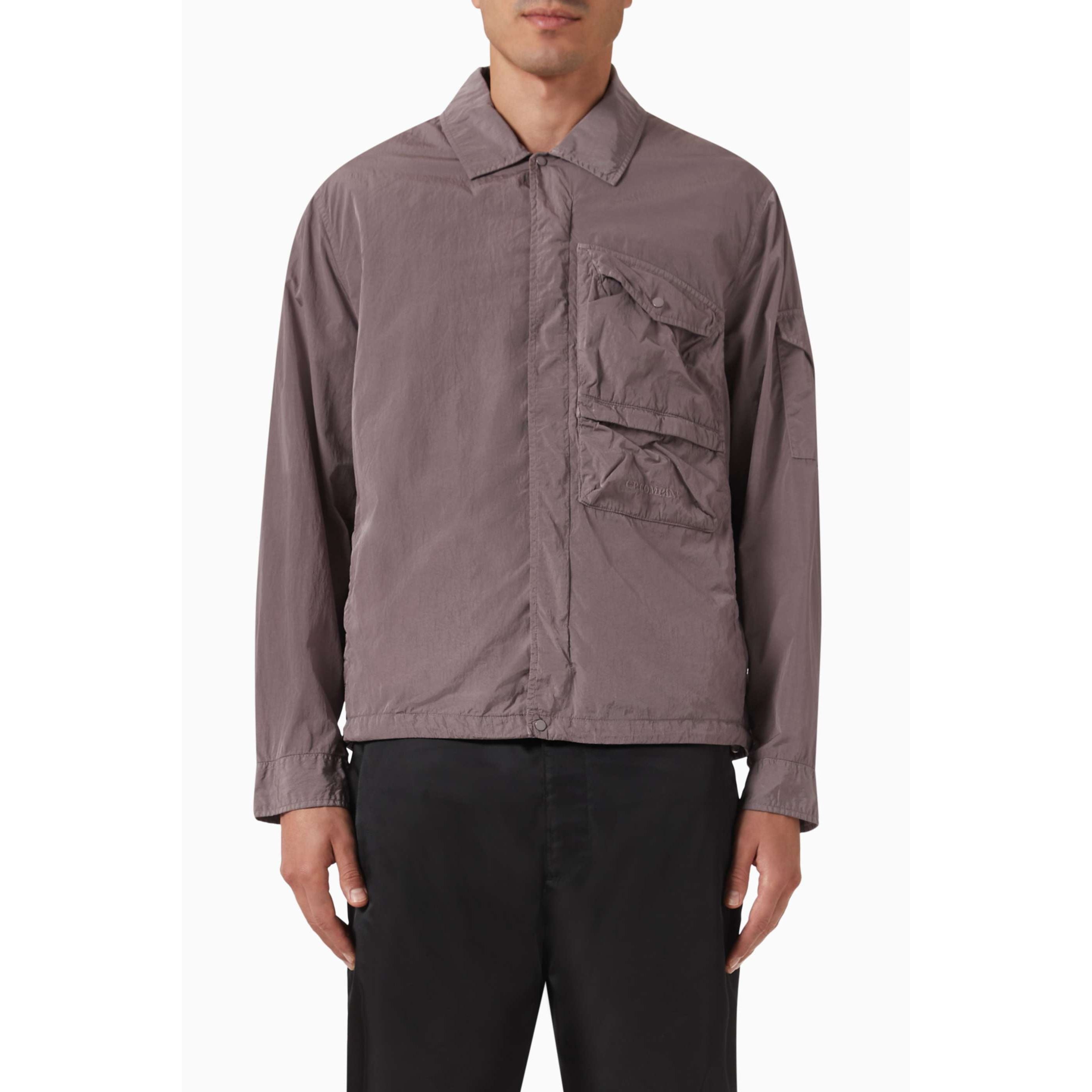 Lens Overshirt in Chrome-R