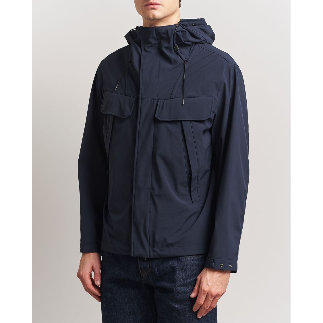 Shell-R Goggle Hood Jacket Navy