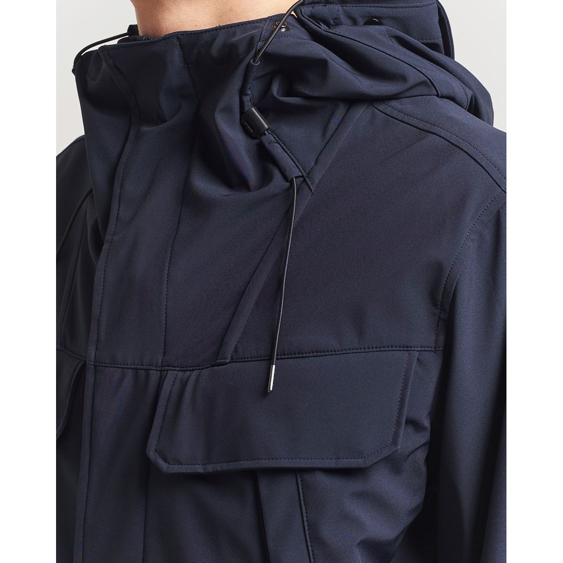 Shell-R Goggle Hood Jacket Navy
