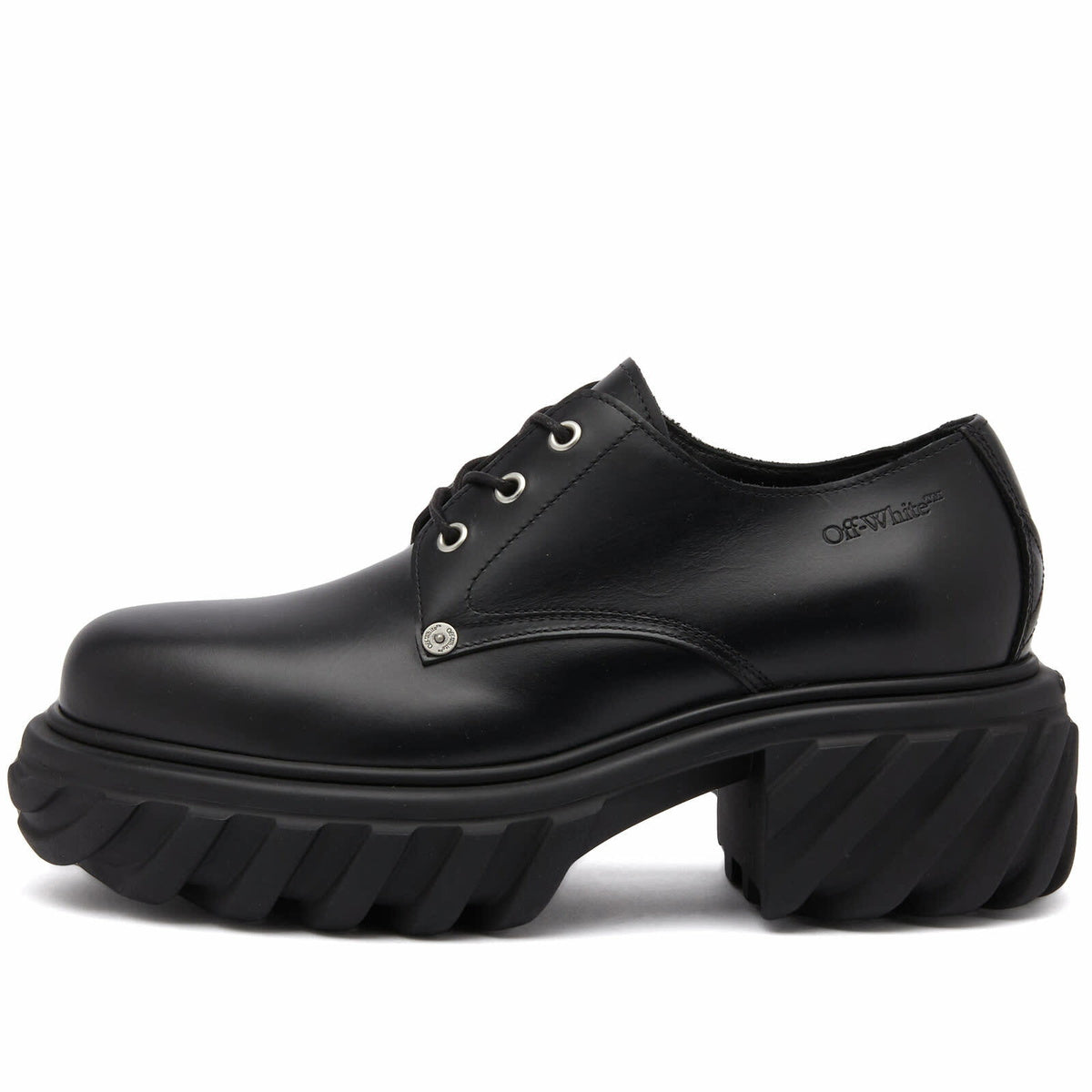 Off-White Men's Exploration Derby in Black