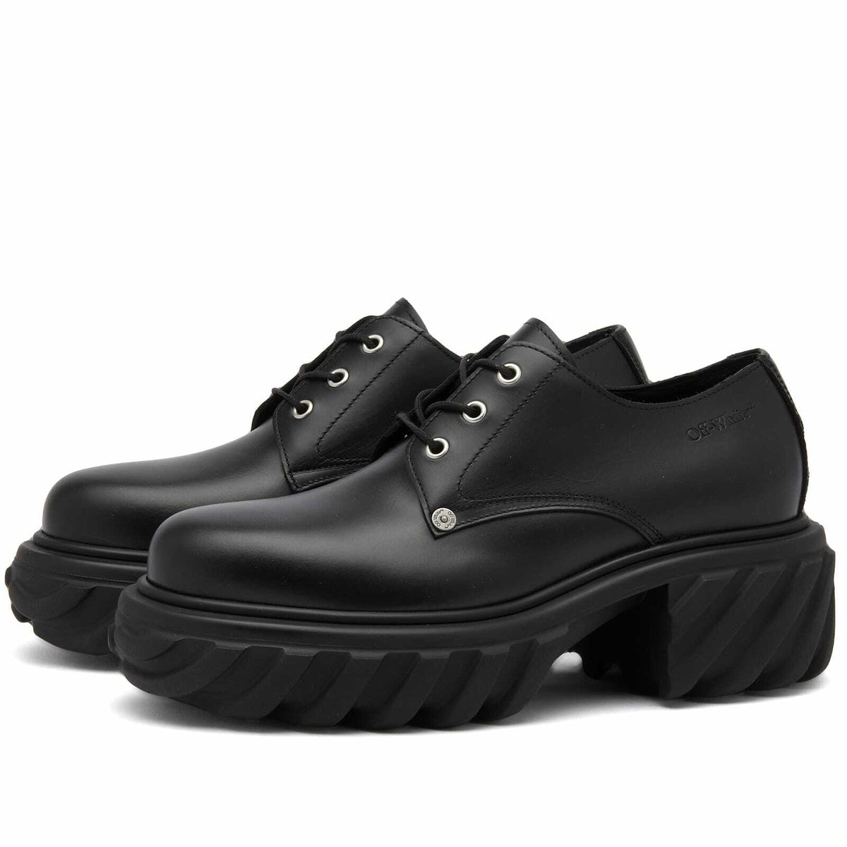 Off-White Men's Exploration Derby in Black