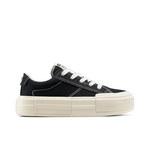 Converse Unisex Adult Cruise Canvas Low Top Sneaker, Black/White/Black, 6 Women/4.5 Men