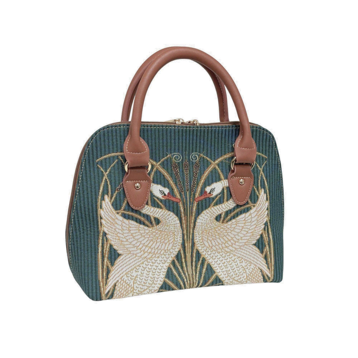 Art Nouveau Swan Tapestry Bag