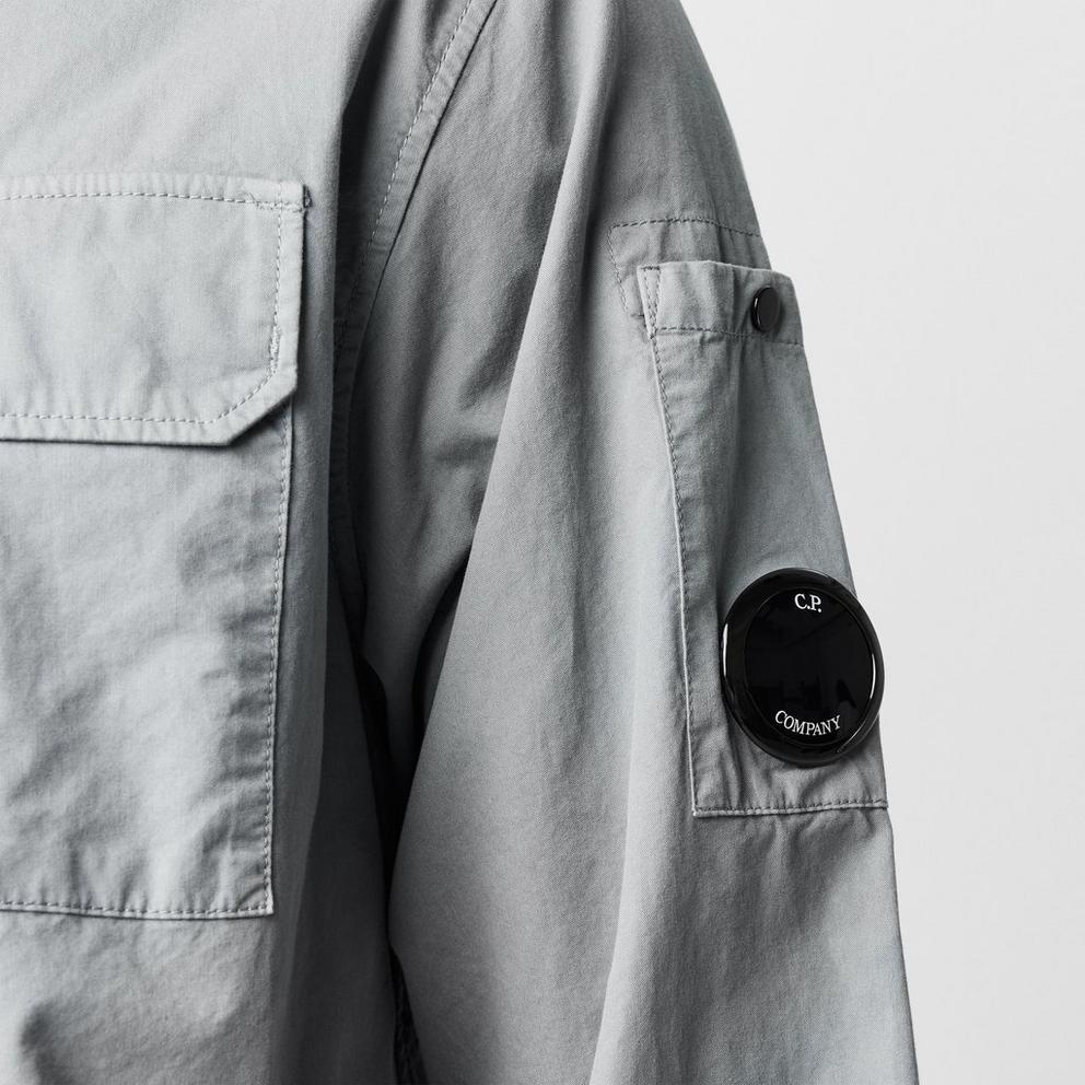 Mens Gabardine Lens Overshirt