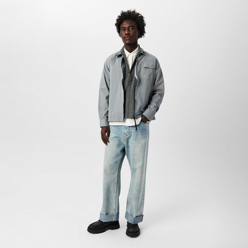 Mens Gabardine Lens Overshirt