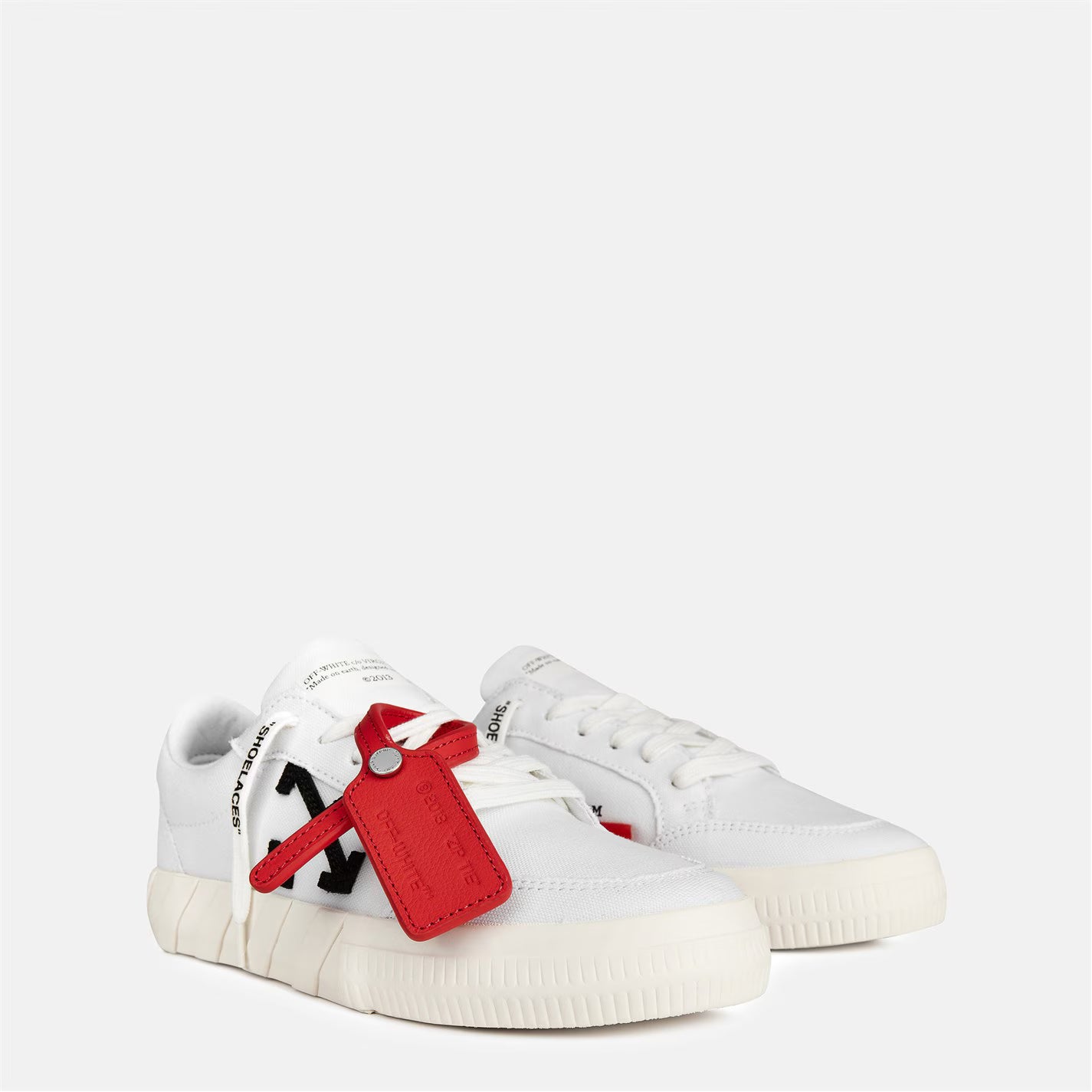 Women's Low Vulcanised Canvas Trainers, Classic Four Arrows Sneakers