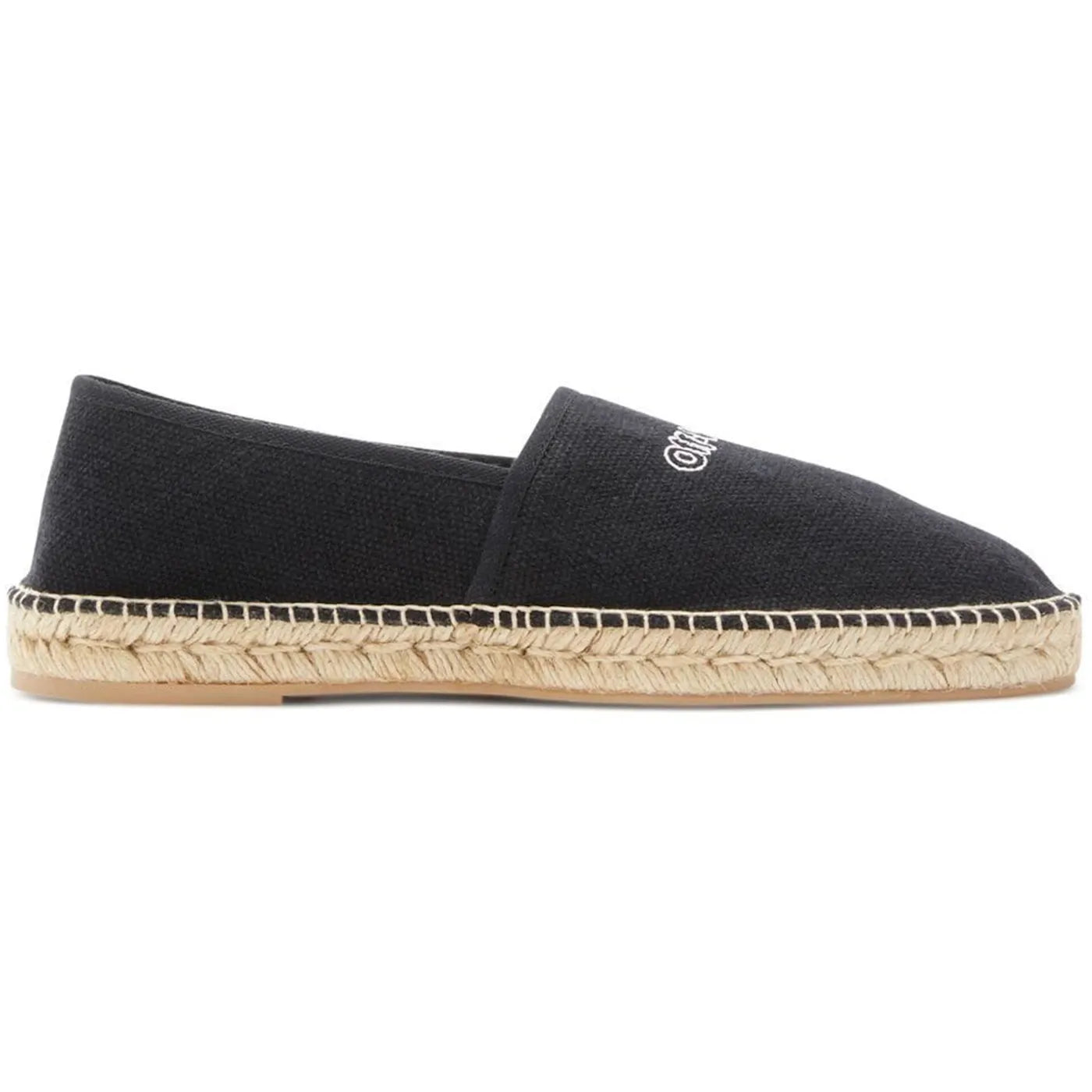 OFF-WHITE Logo Canvas Espadrilles Black