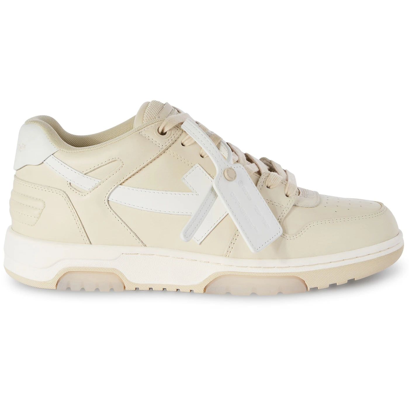 OFF-WHITE Out Of Office OOO Low Tops Angora White