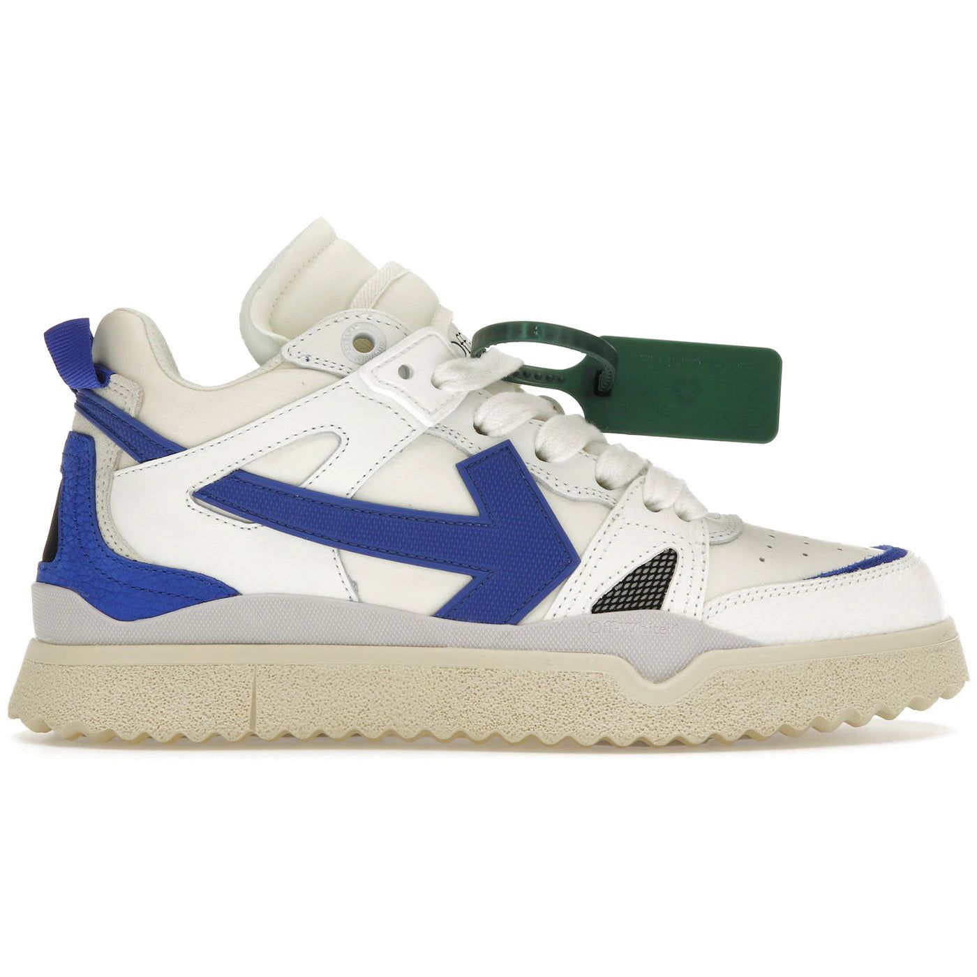 OFF-WHITE Sponge Mid Top White Blue