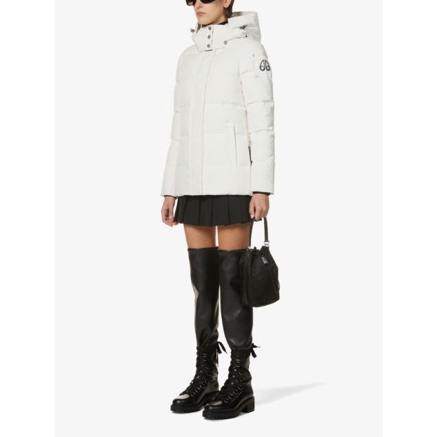 Mistaya padded cotton-blend down jacket