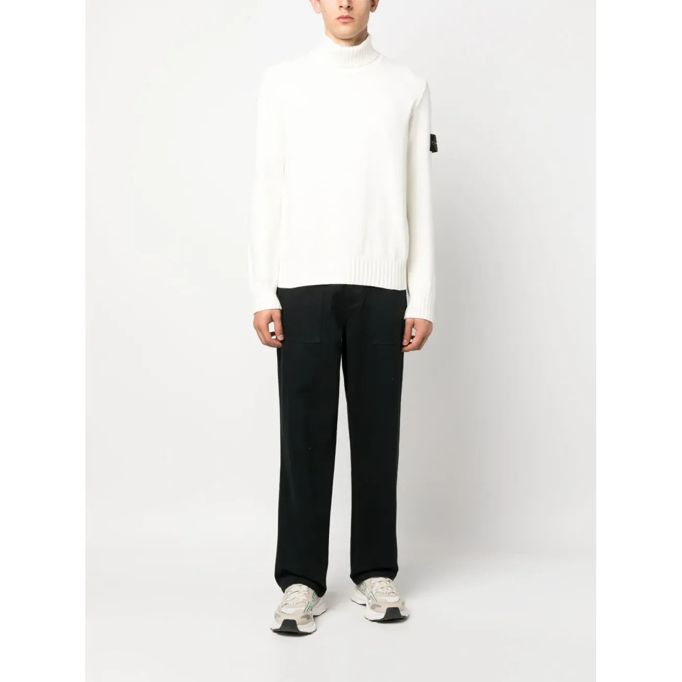 Stone Island Compass Motive Roll-Neck Jumper