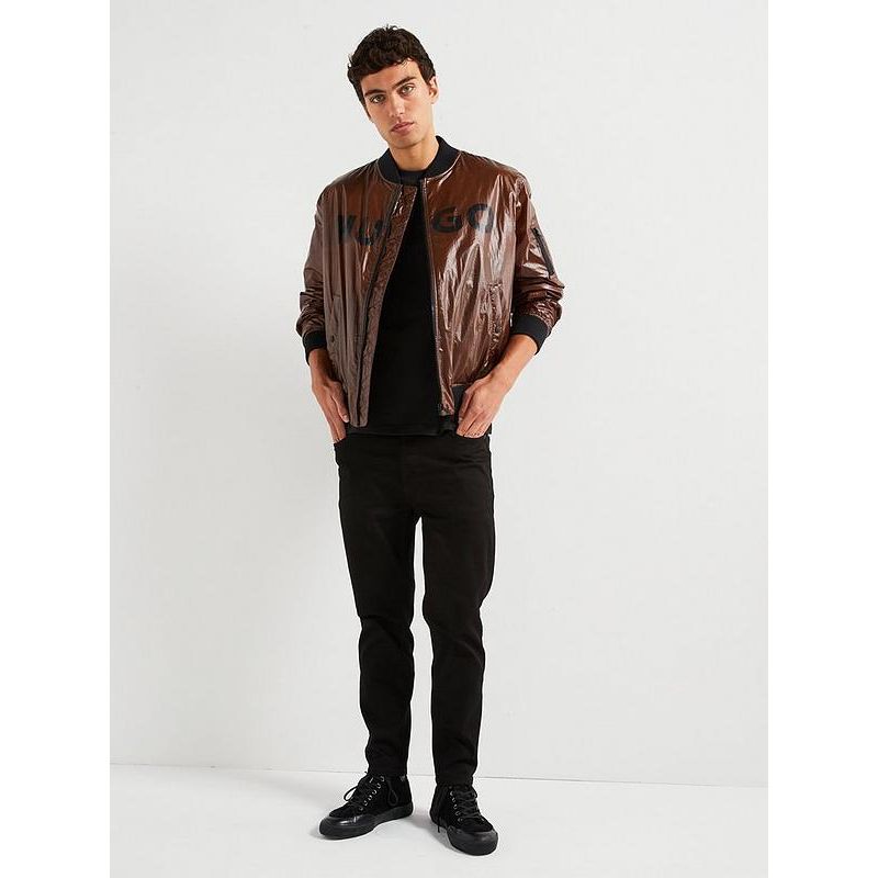 HUGO Byler2431 Heat Sensitive Colour Change Bomber Jacket - Brown/orange
