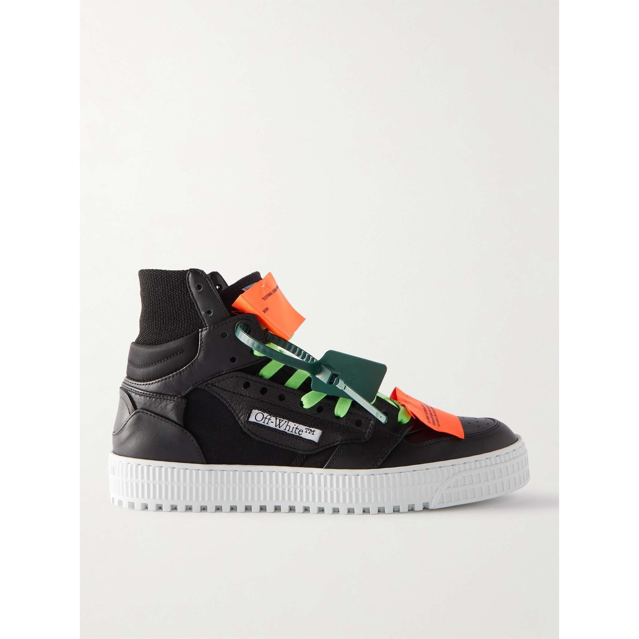 3.0 Off Court Supreme Suede, Leather and Shell High-Top Sneakers