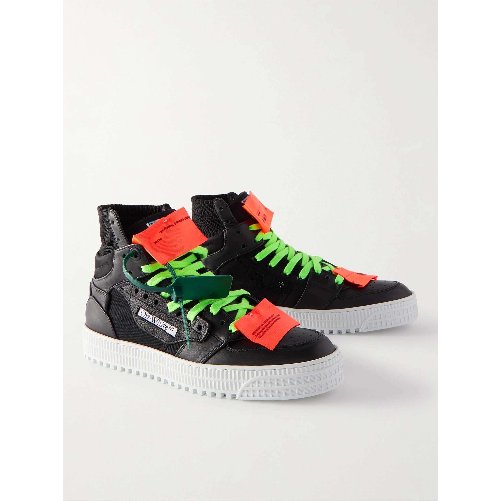 3.0 Off Court Supreme Suede, Leather and Shell High-Top Sneakers