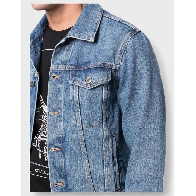 Indust Slim Denim Jacket Medium